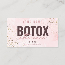 Botox-efterföljningskort Visitkort