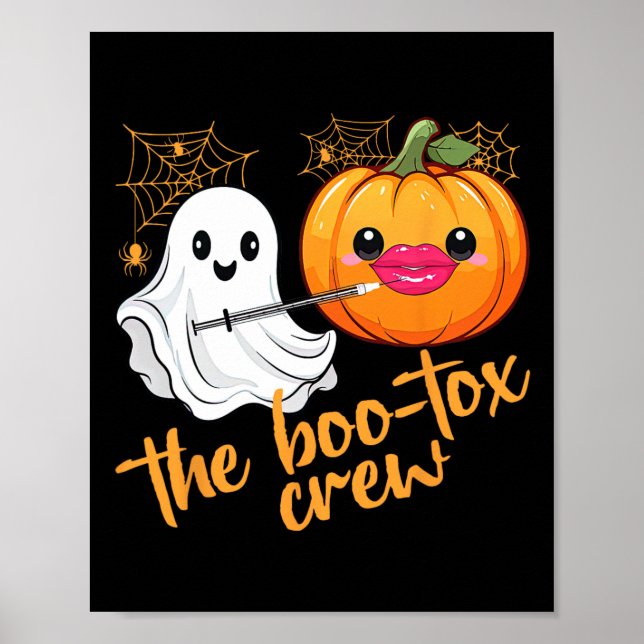 Botox Filler Halloween Aesthetic Injector Nurse Sa Poster (Framsidan)