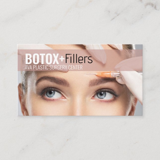 Botox Fillers Plastikkirurgi  Visitkort (Framsida)
