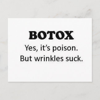 Botox gift vykort