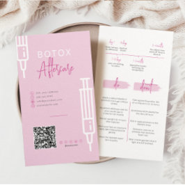 Botox-injektioner Eftervårdskort Tidslinje Gör Gör Visitkort