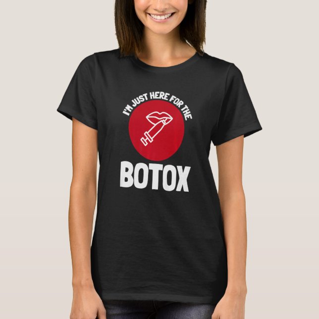 Botox plastikkirurgi och inhalationsinjektor t shirt (Framsida)