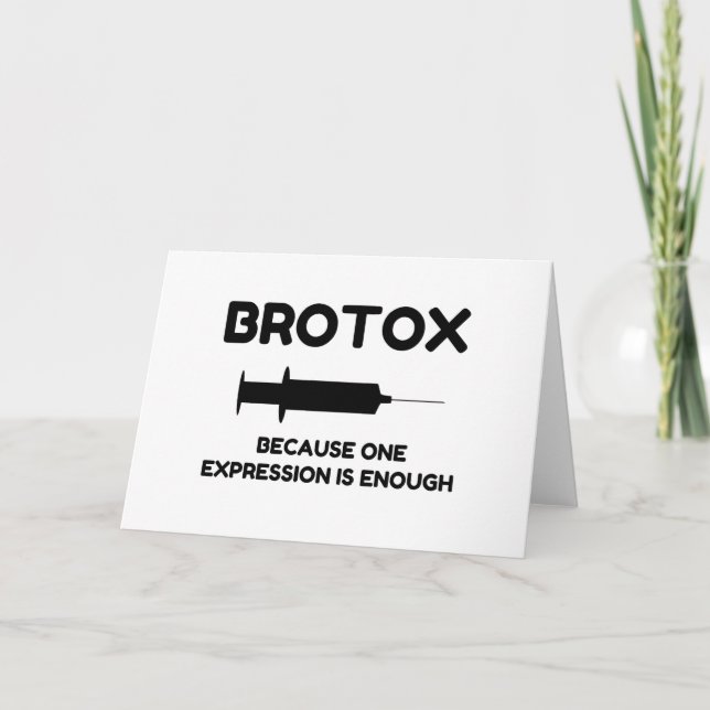 Botox-uttryck Helgkort (Framsida)