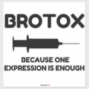 Botox-uttryck Klistermärken