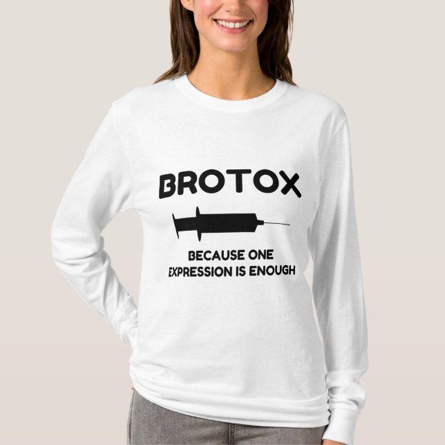 Botox-uttryck T Shirt (Framsida)