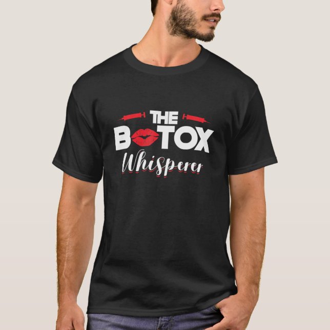 Botox Whisperer Njector Lip Filler Läppar Surgery  T Shirt (Framsida)
