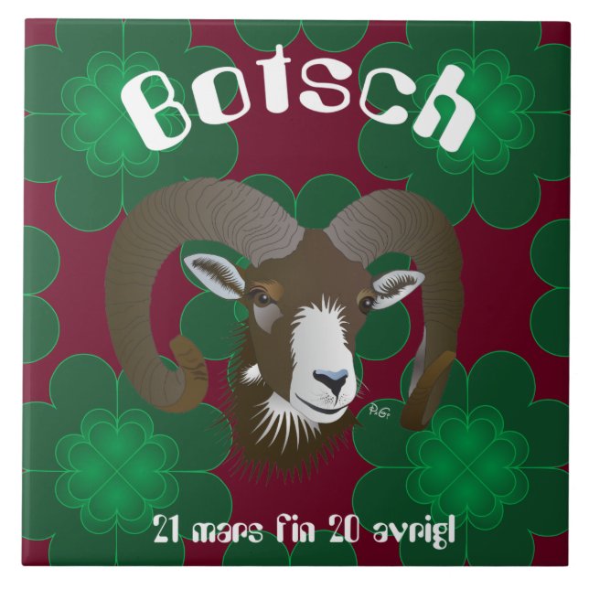Botsch 21 mars fin 20 avrigl Platta Kakelplatta (Framsidan)