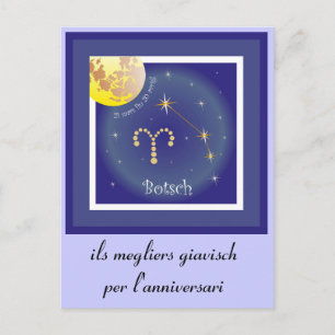 Botsch 21 mars fin 20 avrigl Postkarte Vykort