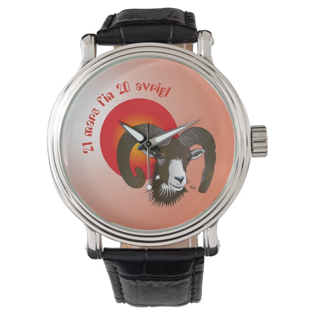 Botsch 21 mars fin 20 avrigl Uhr Armbandsur (Framsida)