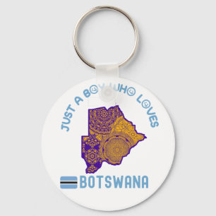 Botswana African land Nyckelring