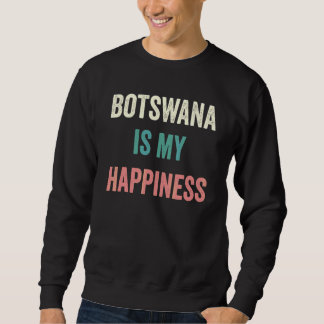Botswana Är Min Lycka Lång Ärmad Tröja