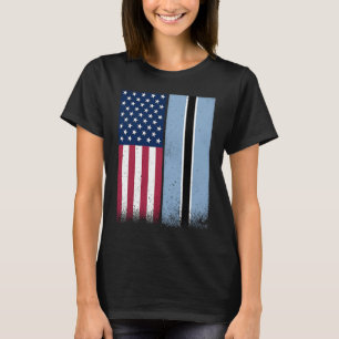 Botswana Botswana Amerikanska flaggor Stolt USA B T Shirt