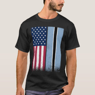 Botswana Botswana Amerikanska flaggor Stolt USA B T Shirt