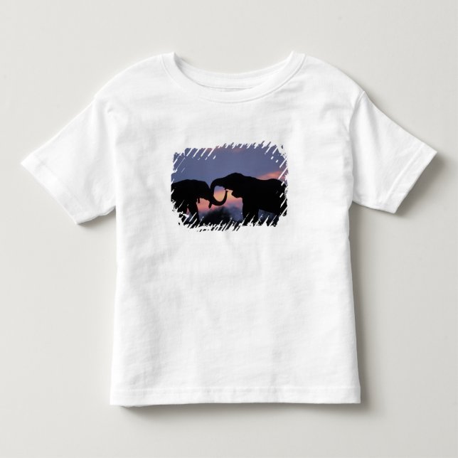 Botswana, Chobe nationalpark, Elefanter Tee Shirt (Framsida)