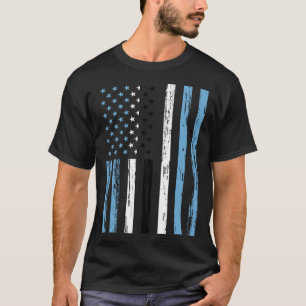 Botswana Flagga Amerika USA Det är i mitt DNA för T Shirt