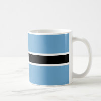 Botswana Flagga Ceramic Mugg