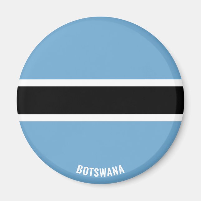 Botswana Flagga Charming Patriotic Magnet (Framsidan)