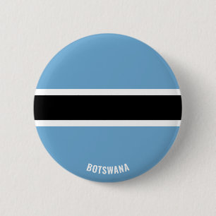 Botswana Flagga Cute Patriotic Knapp