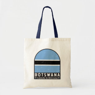 Botswana Flagga Emblem Distress Vintage Tygkasse