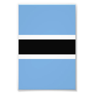 Botswana flagga fototryck