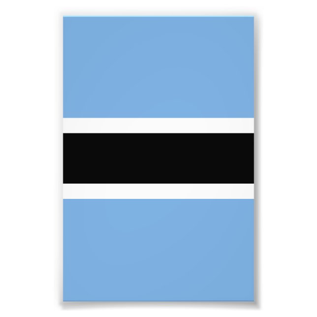 Botswana flagga fototryck (Framsidan)