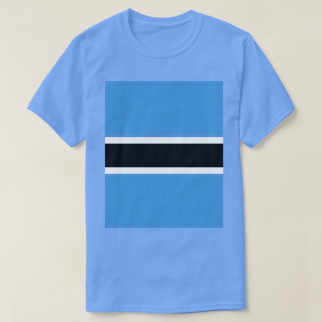 Botswana Flagga Graphic T Shirt (Design framsida)