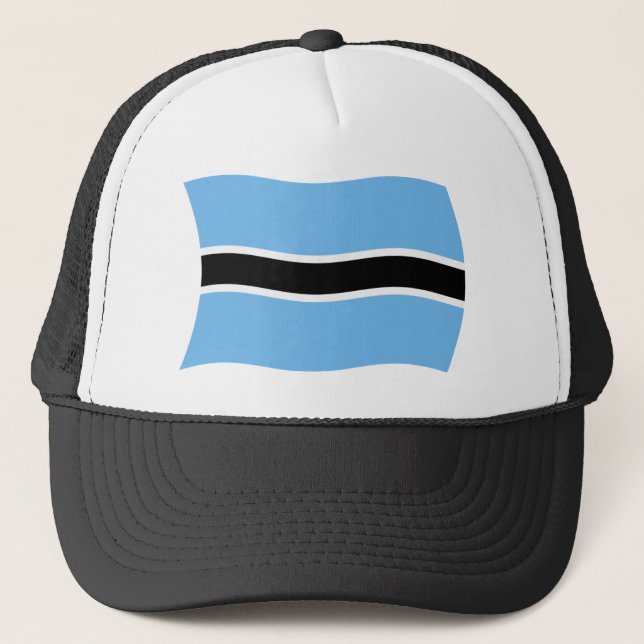 Botswana Flagga Hatt Truckerkeps (Framsida)