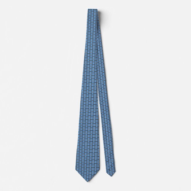 Botswana Flagga Honeycomb Tie Slips (Framsida)