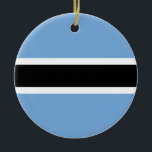 Botswana flagga julgransprydnad keramik<br><div class="desc">En idealisk gåva till alla dem som är patriotiska i land!</div>