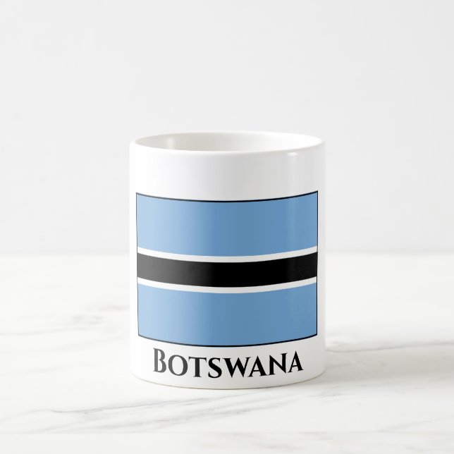 Botswana Flagga Kaffemugg (Center)