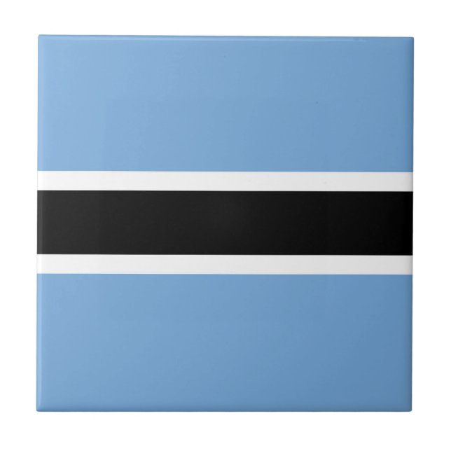 Botswana flagga kakelplatta (Framsidan)