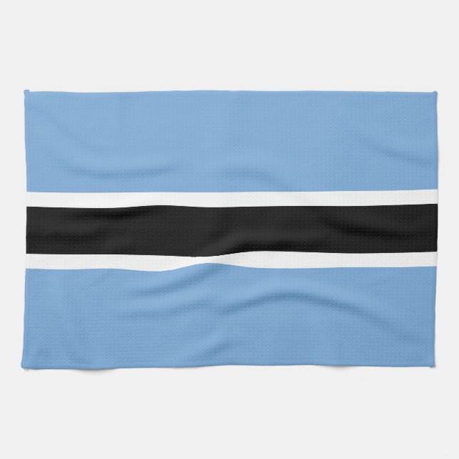 Botswana flagga kökshandduk (Horisontell)