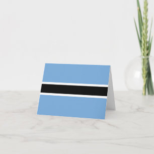 Botswana Flagga Kort