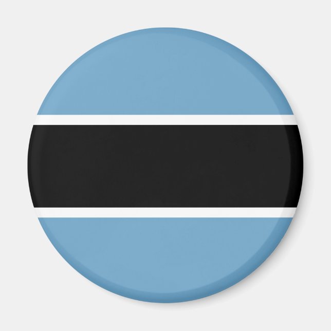 Botswana flagga magnet (Framsidan)
