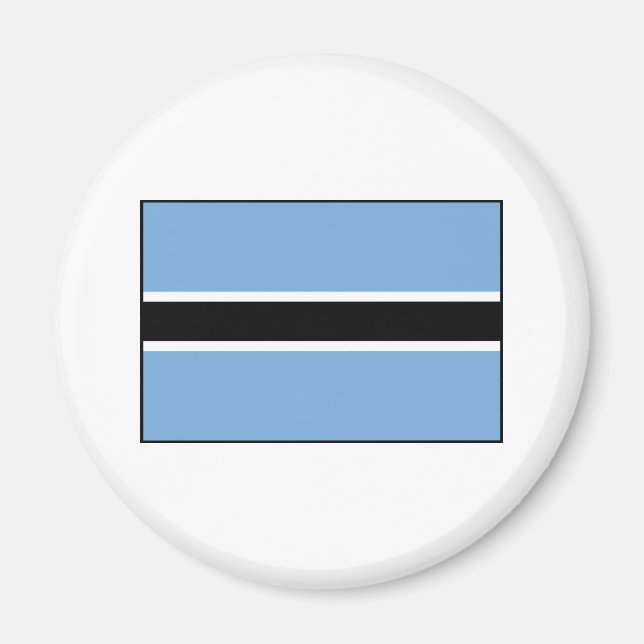 Botswana Flagga Magnet (Framsidan)