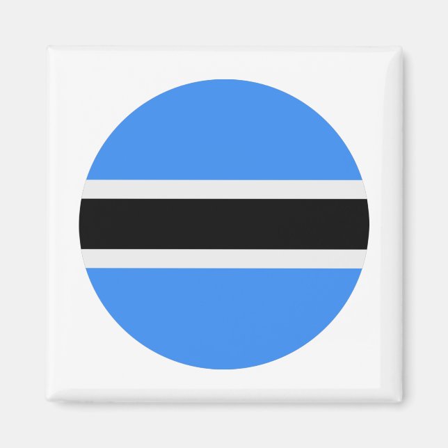 Botswana Flagga Magnet (Framsidan)