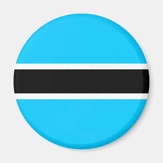 Botswana Flagga Magnet (Framsidan)