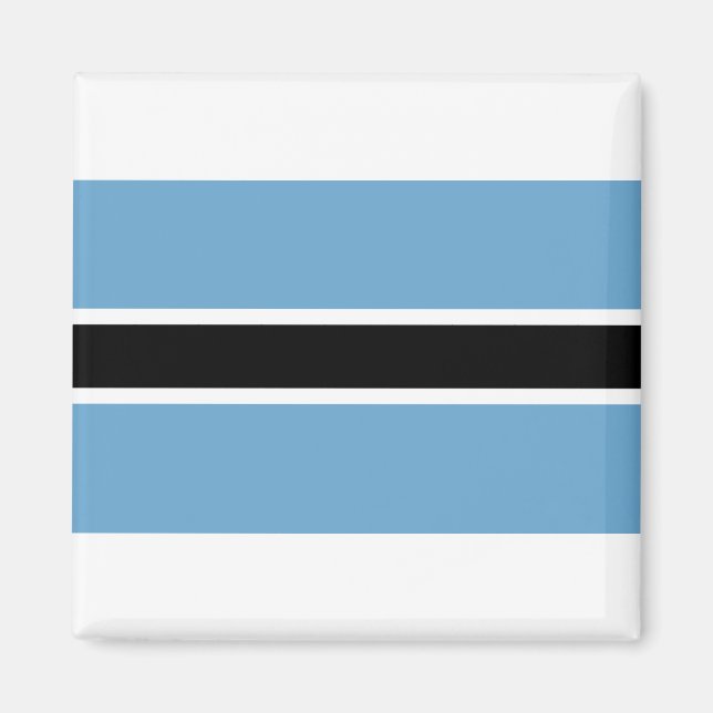 Botswana Flagga Magnet (Framsidan)