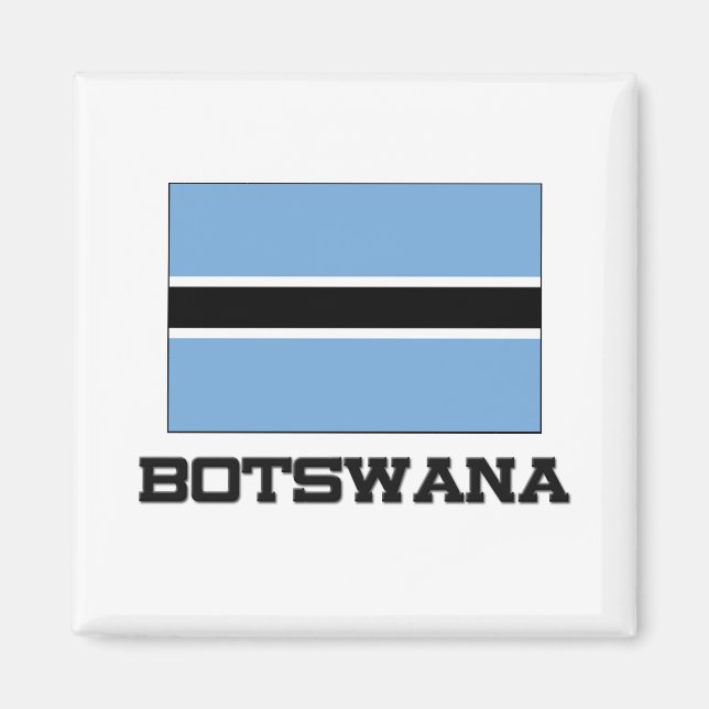Botswana Flagga Magnet (Framsidan)