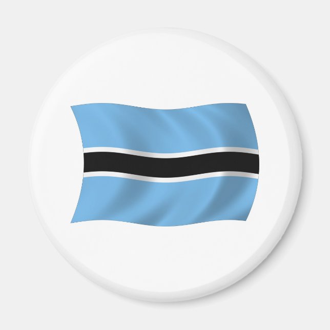 Botswana Flagga Magnet (Framsidan)