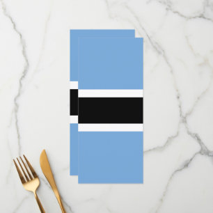 Botswana flagga meny