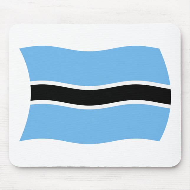 Botswana Flagga Musmatta (Framsidan)