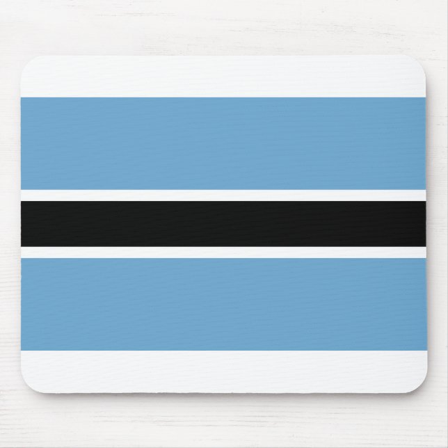 Botswana Flagga Musmatta (Framsidan)