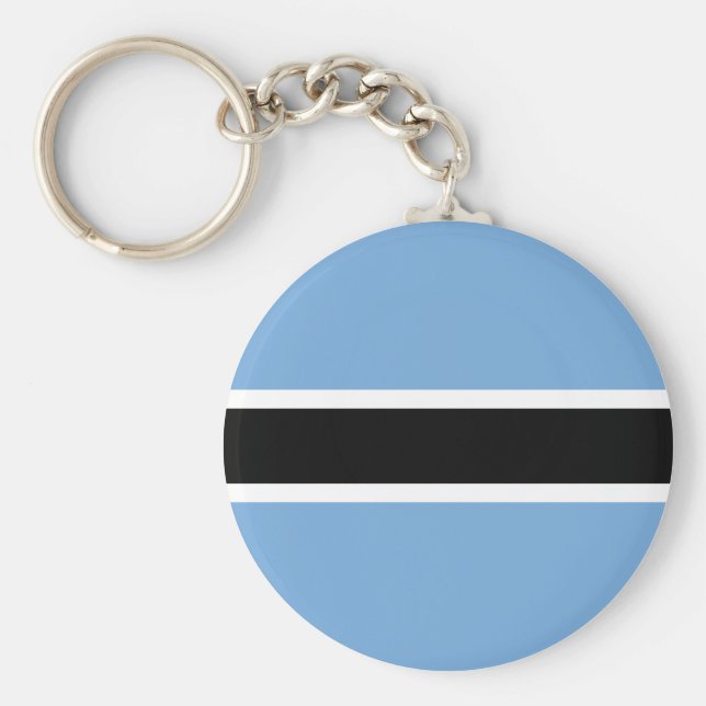 Botswana Flagga Nyckelring (Framsidan)