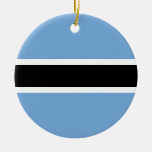 Botswana Flagga Ornament (Framsidan)