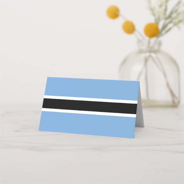 Botswana flagga placeringskort (Framsida)