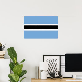 Botswana flagga poster