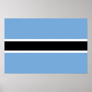 Botswana Flagga Poster