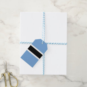 Botswana flagga presentetikett
