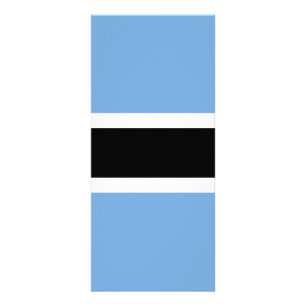 Botswana flagga reklamkort